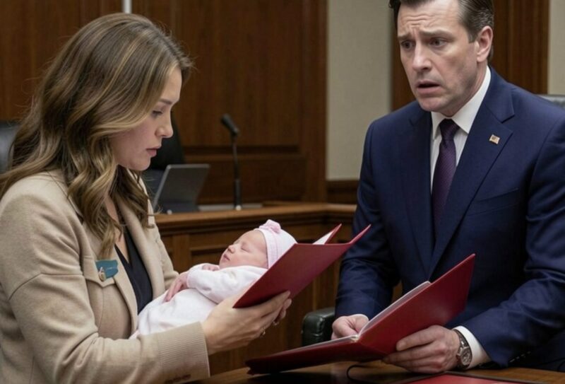 Weszłam do sądu trzymając mojego nowonarodzonego syna, a prawnik mojego męża uśmiechał się, jakbym już czuła się pokonana.