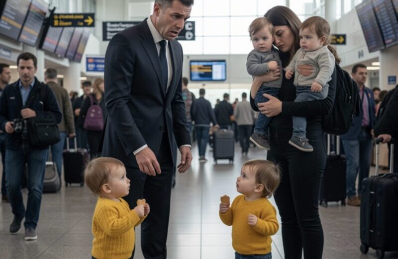 Powiedział mi, żebym sama wychowała dziecko – osiemnaście miesięcy później zobaczył trójkę maluchów na lotnisku Boston Logan i zdał sobie sprawę, co stracił