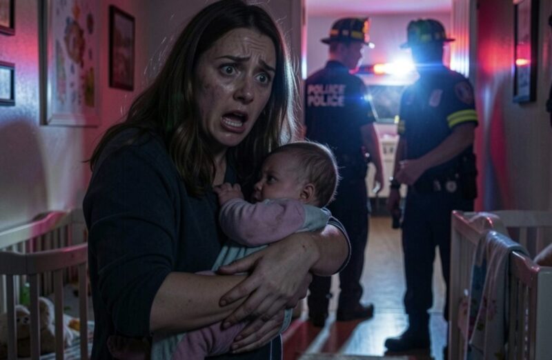 När vi var barnvakt för min nyfödda systerdotter märkte vi något oroande under hennes lilla tös. Jag frös, kunde inte säga ett ord. Min man tog genast ut vår dotter ur rummet och ringde 911. Men när barnets mamma kom... så såg hon inte alls förvånad ut.