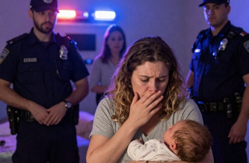 När vi var barnvakt för min nyfödda systerdotter märkte vi något oroande under hennes lilla tös. Jag frös, kunde inte säga ett ord. Min man tog genast ut vår dotter ur rummet och ringde 911. Men när barnets mamma kom... så såg hon inte alls förvånad ut.